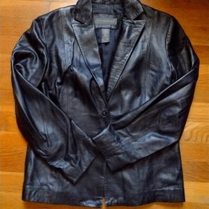 SOLD Genuine leather blazer